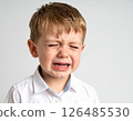 A boy holding back tears 126485530