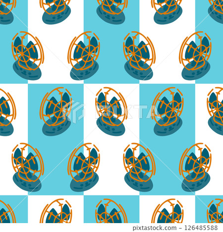 Electric Fan Seamless Pattern Design 126485588