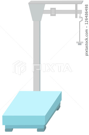Mechanical portable beam Scale 126486498