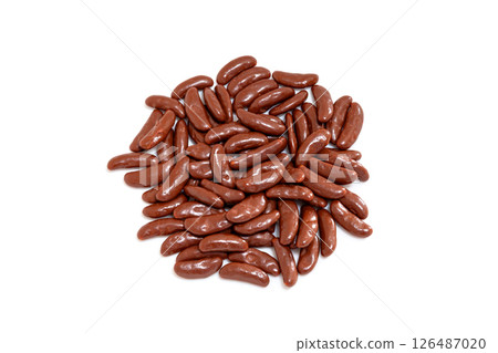 Kakinotane Chocolate [White background, cutout] 126487020