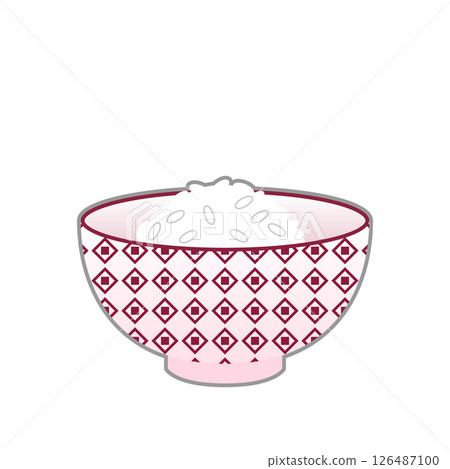 Illustration of a rice shortage and a small amount of rice Illustration of a rice shortage and a small amount of rice 126487100