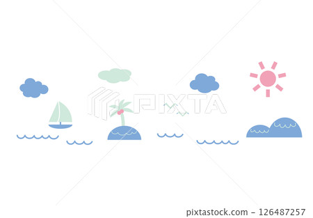 夏天背景例證 126487257