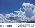 Blue sky and clouds. 126487512