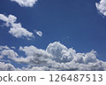 Blue sky and clouds. 126487513