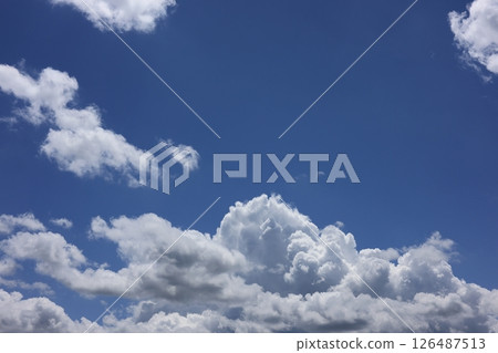 Blue sky and clouds. Blue sky and clouds. 126487513