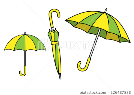 三種類型的雨傘 126487888