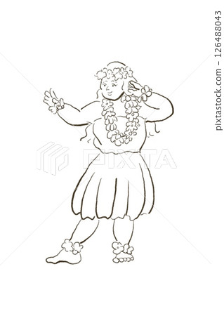 天使般的夏威夷女孩 126488043