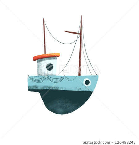 png drawing of sea ocean voyage - ship 126488245