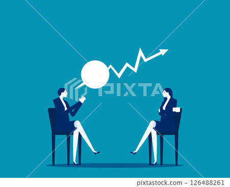 Risk. Productivity increases when listens and empathises with his employees 126488261