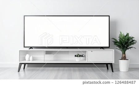 《AI Image》TV monitor in the living room 126488487