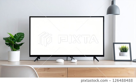 《AI Image》TV monitor in the living room 126488488
