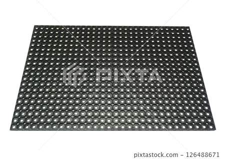 Heavy Duty Rubber Ring Mat Isolated on White Background Heavy Duty Rubber Ring Mat Isolated on White Background 126488671