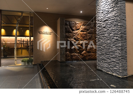 Stylish hotel entrance 126488745