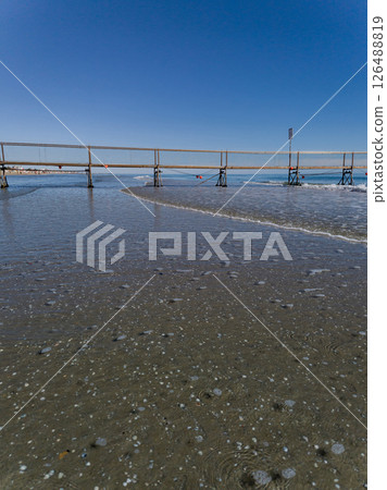 beach and pier in Rimini 126488819