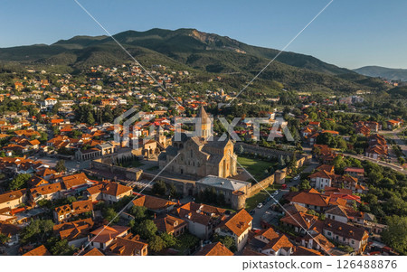 Mtskheta with the Svetitskhoveli Cathedral 126488876