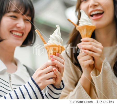 Eat ice cream Eat ice cream 126489165