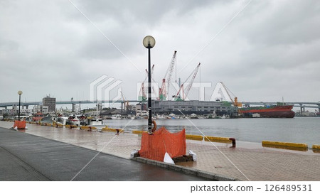 Winter port scenery in Fukuoka② Winter port scenery in Fukuoka② 126489531