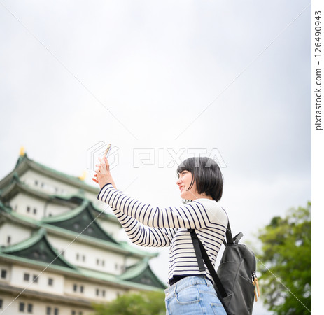 旅行的女人的肖像 旅行的女人的肖像 126490943