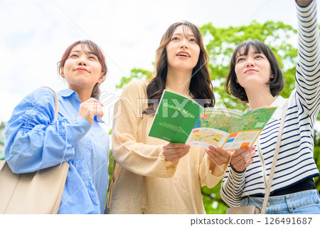 Two women traveling 126491687