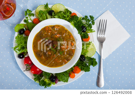 Chicken heart goulash 126492008