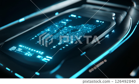 Exploring gene editing technology with glowing DNA and advanced interactive display system 126492840