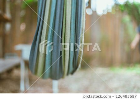 Close up cozy hammock Close up cozy hammock 126493687