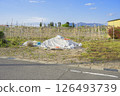 Garbage-like things in a rural field 126493739
