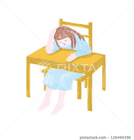 女人在辦公桌前哭泣 126494396
