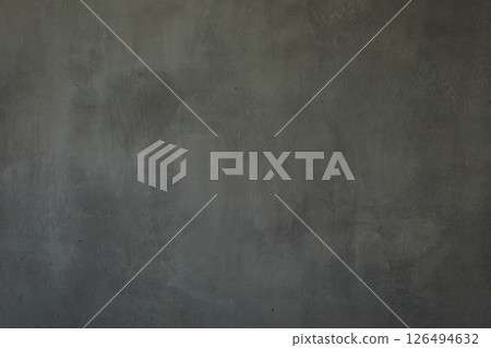 Art background of shabby dark-grey plastered wall, copy space. 126494632