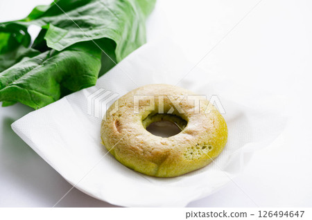 Baked spinach donuts Baked spinach donuts 126494647