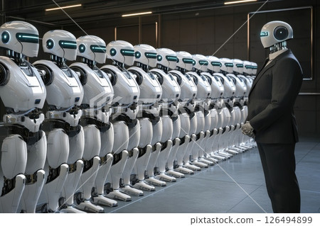 Smart Office Environment with Digital Assistants and Robotic Technology in a Modern Space 126494899