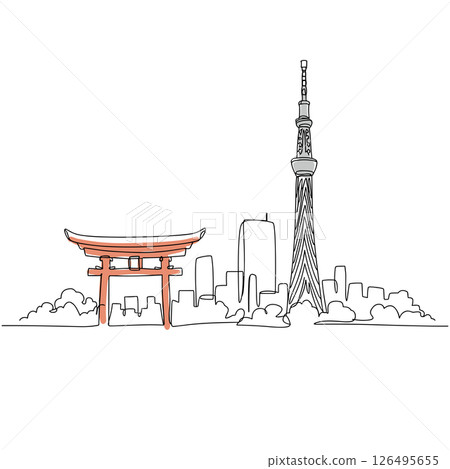 東京市區景觀 東京市區景觀 126495655