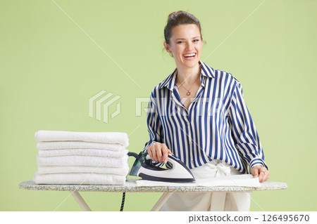 Ironing day smile Ironing day smile 126495670