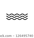 wave symbol icon 126495740