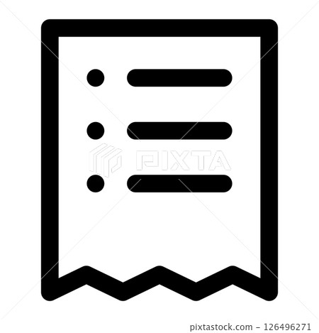 receipt icon receipt icon 126496271