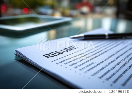 Professional Interview Setup with HR Manager and Candidate in an Office Environment 126496558