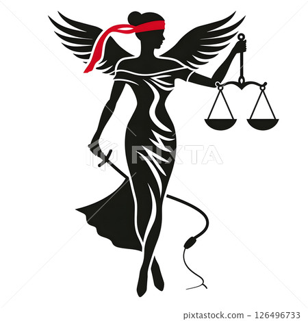The Blindfolded Lady Justice: A Symbol of Impartial Judgment 126496733