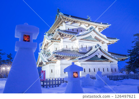 Hirosaki Castle Snow Festival Hirosaki Castle Snow Festival 126497621