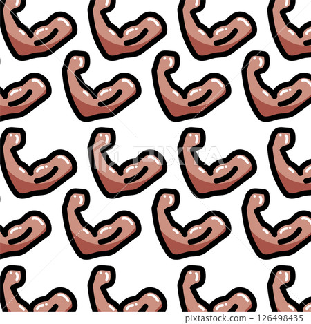 Strong arm muscle pattern. Vector Strong arm muscle pattern. Vector 126498435