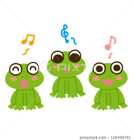 Singing frog 126498791