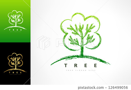 Tree logo vector. Plant Logo design vector nature illustration Tree logo vector. Plant Logo design vector nature illustration 126499056