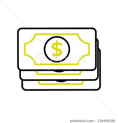 Dollar bill pack stack. Vector Dollar bill pack stack. Vector 126499286