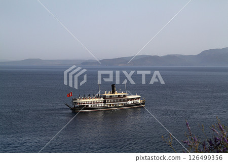 old ship in the Aegean Sea 126499356