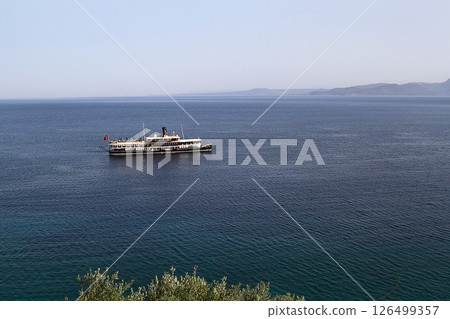 old ship in the Aegean Sea old ship in the Aegean Sea 126499357