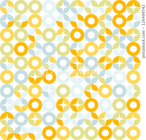 Modern abstract geometric pattern, Bauhaus circle grid vector background. 126499542