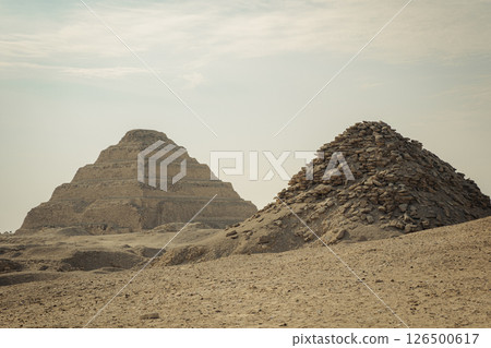 desert, egypt, pyramid 126500617