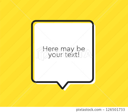 Speech bubble. Space for quote text, frame message Speech bubble. Space for quote text, frame message 126501733