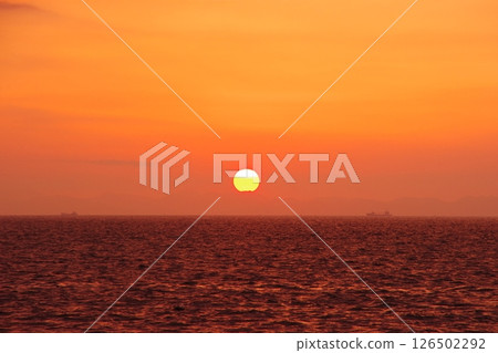 Sunset over the sea 126502292