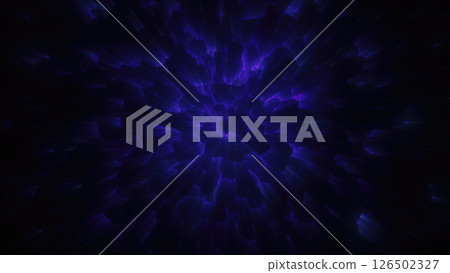 Abstract purple energy flow with motion effect and digital streaks creating a futuristic cosmic visual Abstract purple energy flow with motion effect and digital streaks creating a futuristic cosmic visual 126502327