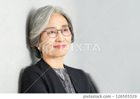 Nice smiling senior woman 126503329